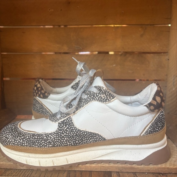 Madewell Trainer Sneakers in Leather and Calf Hair 7.5 - Picture 7 of 12